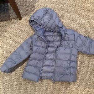 Blue puffer jacket size 6
